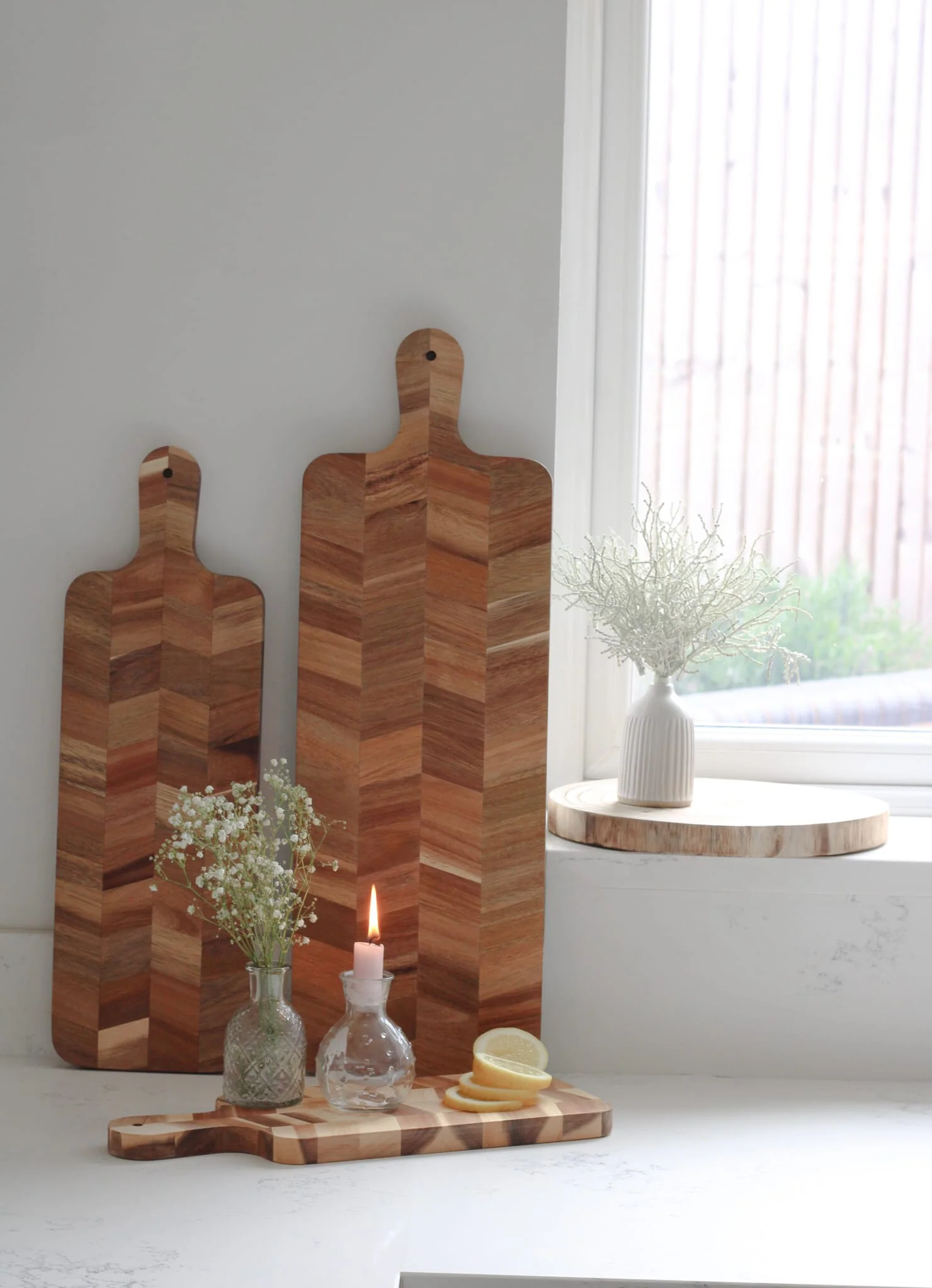 Herringbone Wooden Chopping Board - Medium - Image 6
