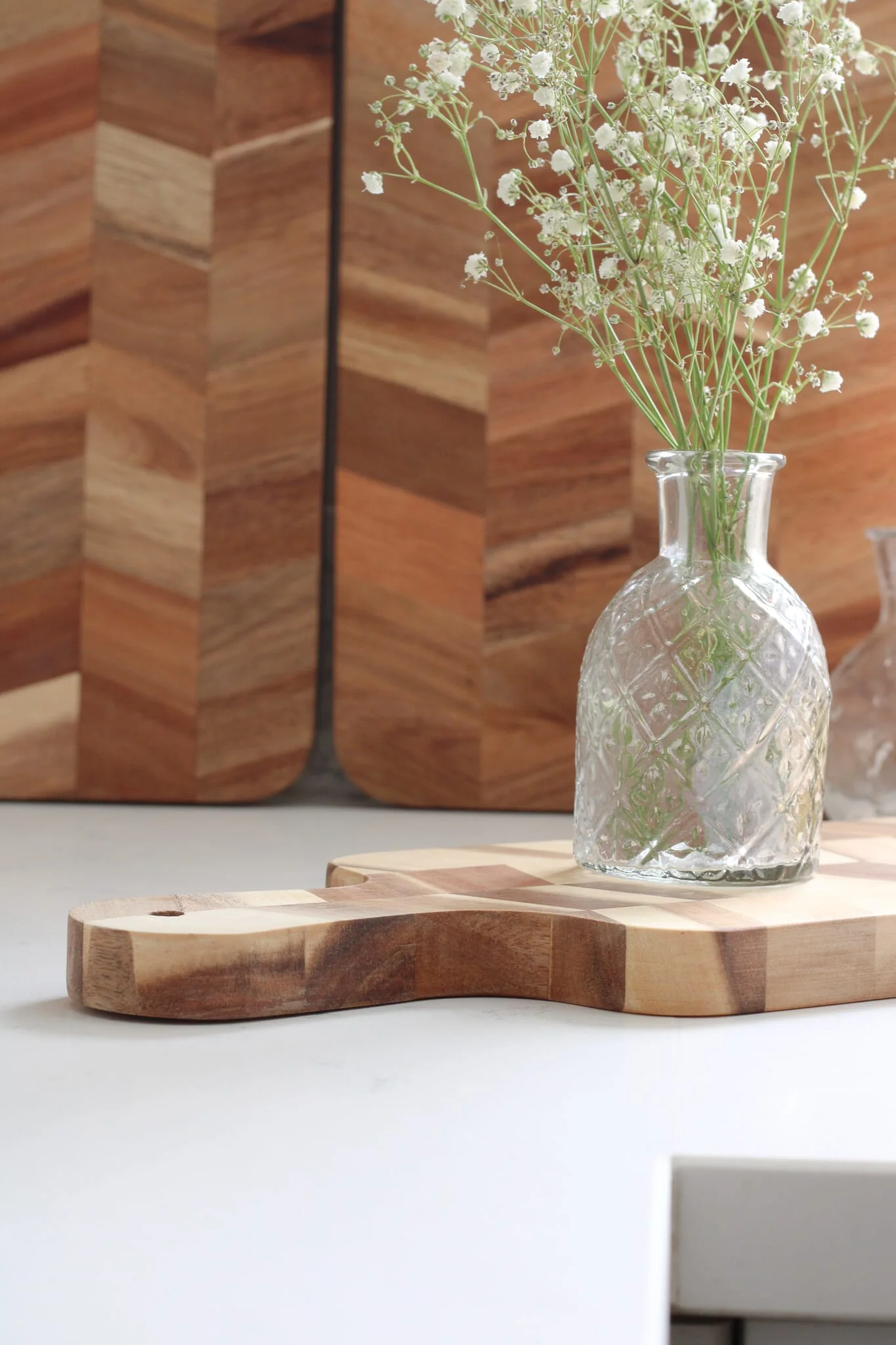 Herringbone Wooden Chopping Board - Medium - Image 8