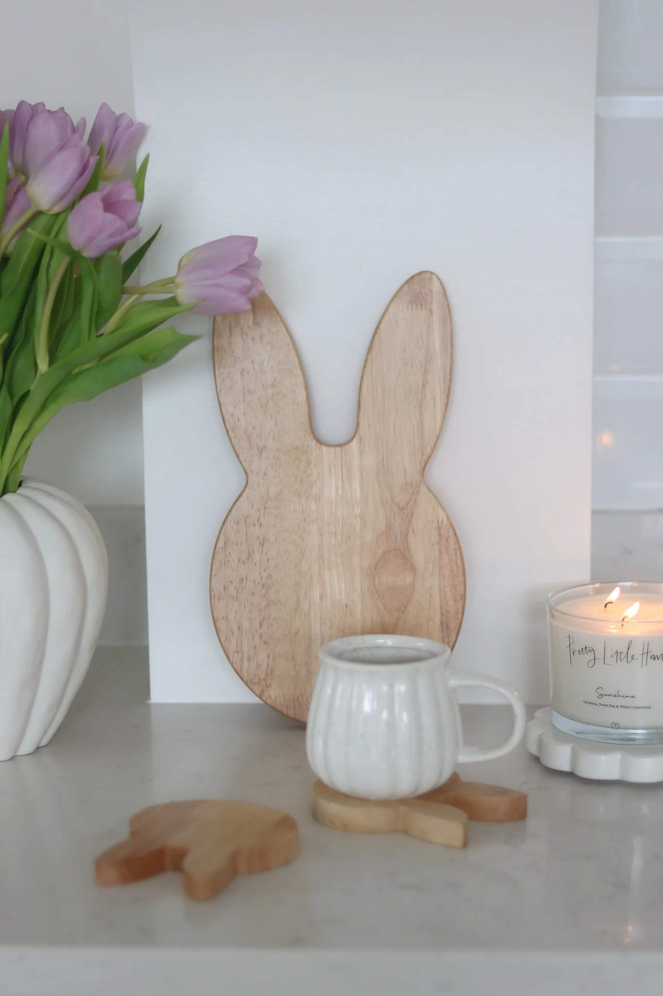 Bunny Chopping Board & Coasters Bundle - Image 2