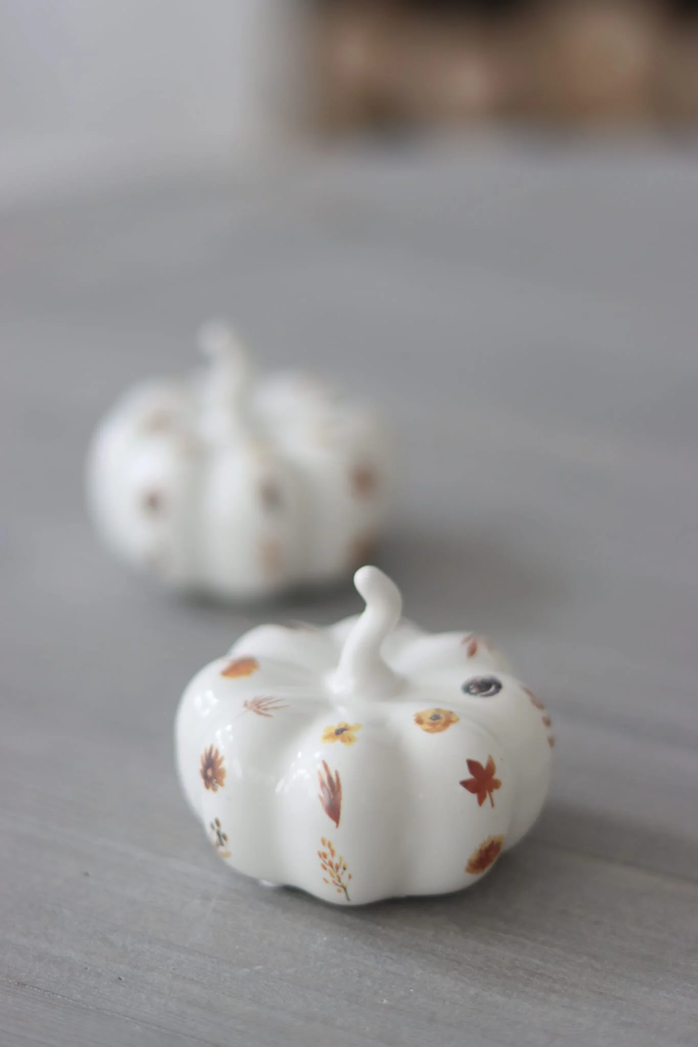 Ceramic Pumpkin Autumnal Pattern - Small 2PC - Image 4