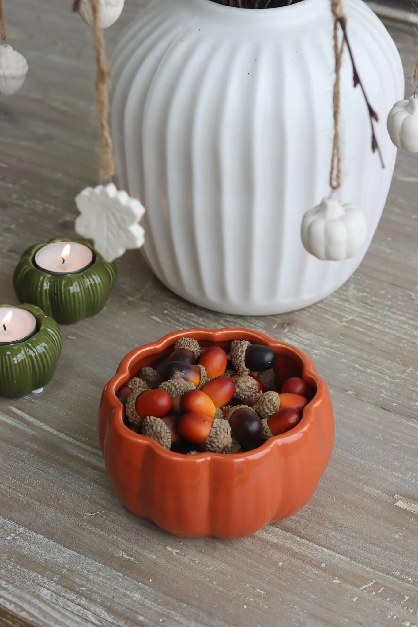 Ceramic Pumpkin Bowl - Autumnal Orange - Image 2