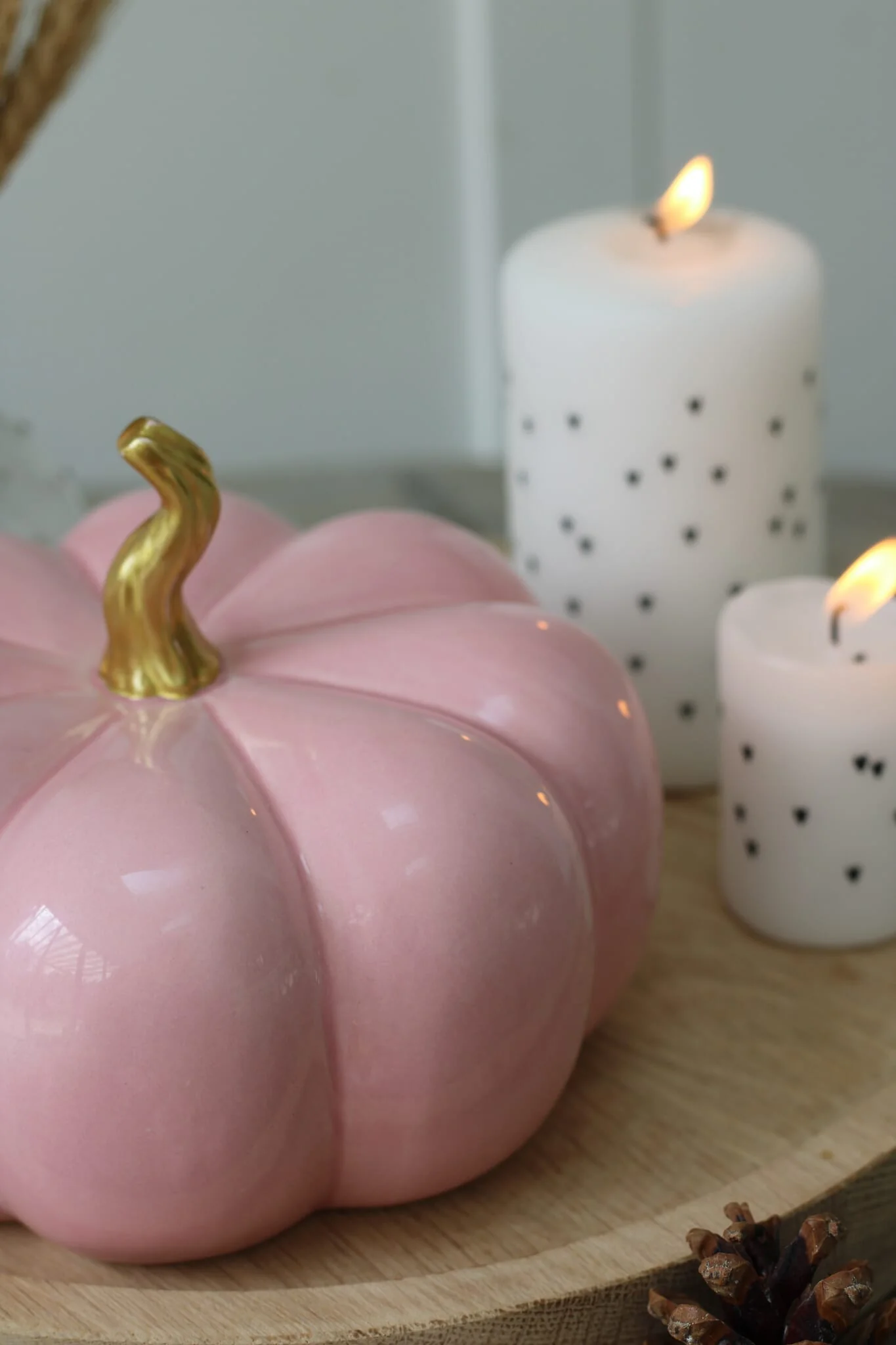 Ceramic Pumpkin Pink - Small 2 Pc Set - Image 6