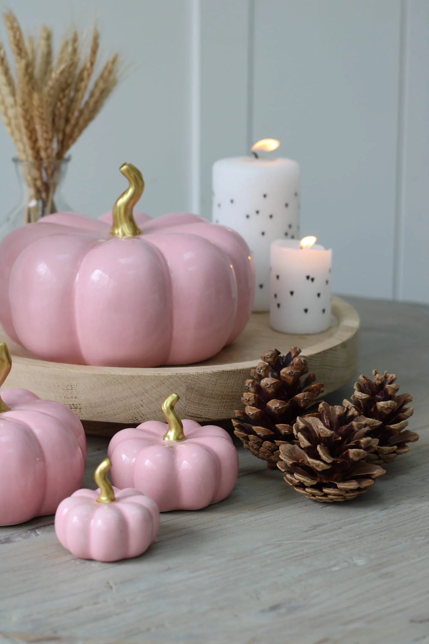 Ceramic Pumpkin Pink - Tiny 4 Pc Set - Image 5