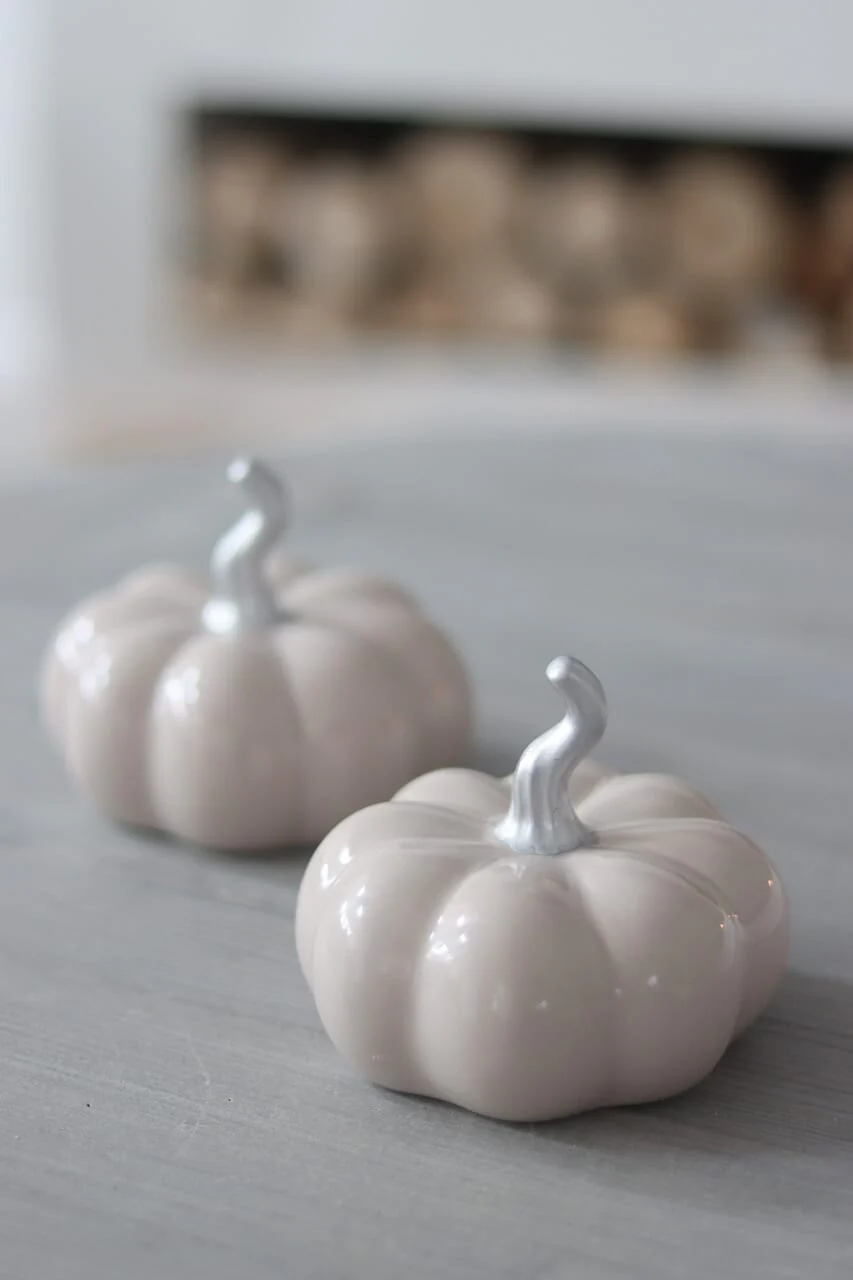 Ceramic Pumpkin Autumn - Medium 2PC - Image 2