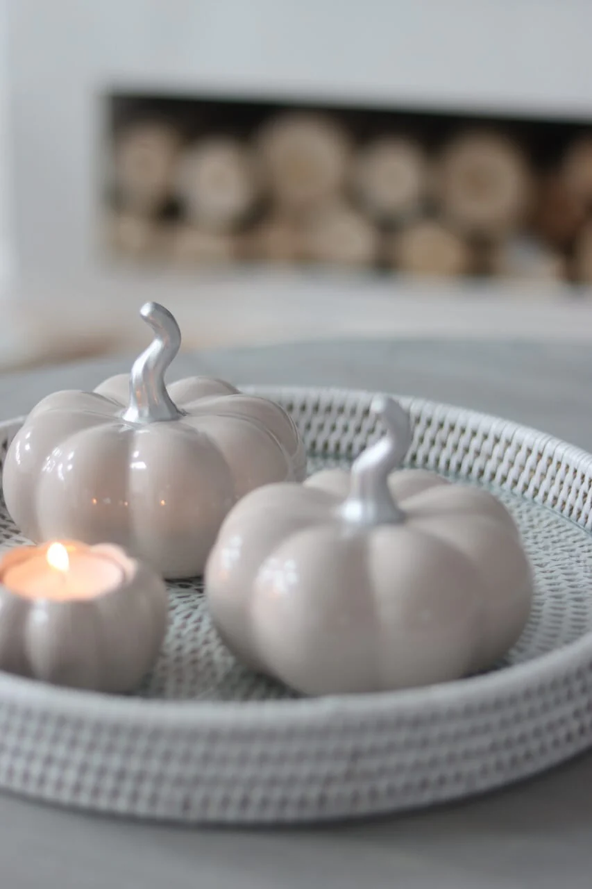 Ceramic Pumpkin Autumn - Medium 2PC - Image 4