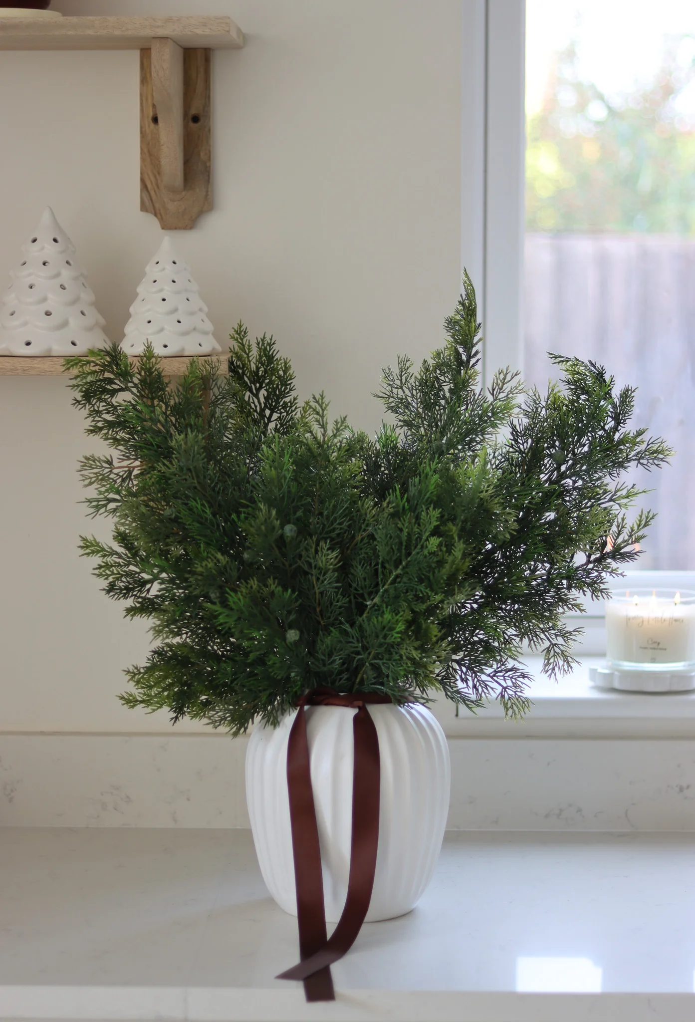 Faux Cedar Pine Spray - Image 6