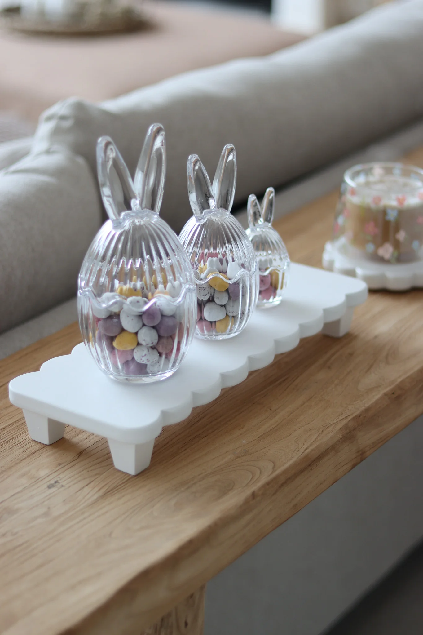 Glass Bunny Jar Set - Fluted - Image 2