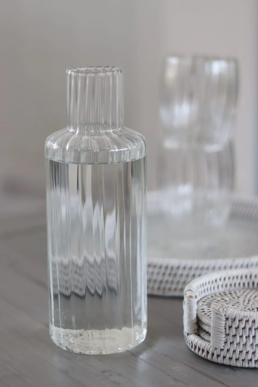 Glass Carafe - Rippled - Image 3