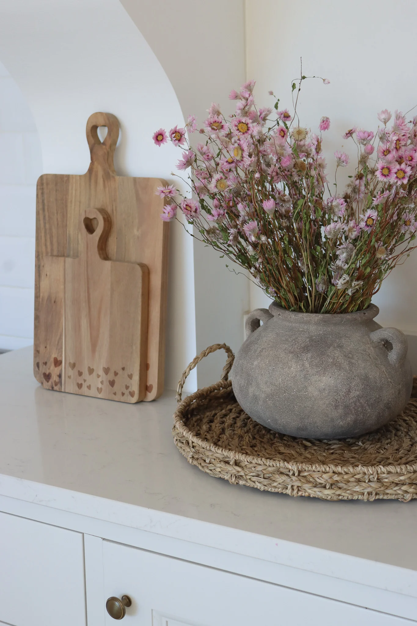 Heart Engraved Wooden Chopping Board Set - Image 4