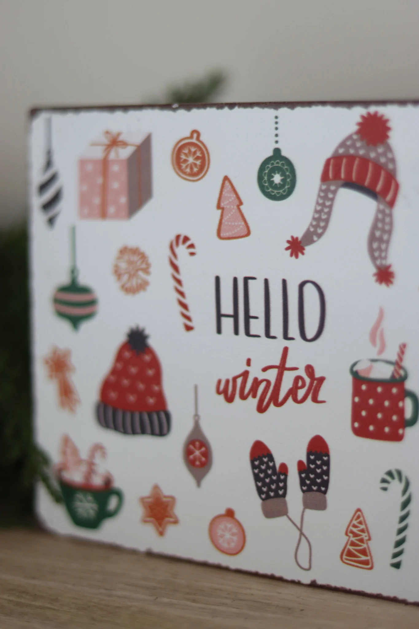 Hello Winter Metal Sign - Image 3