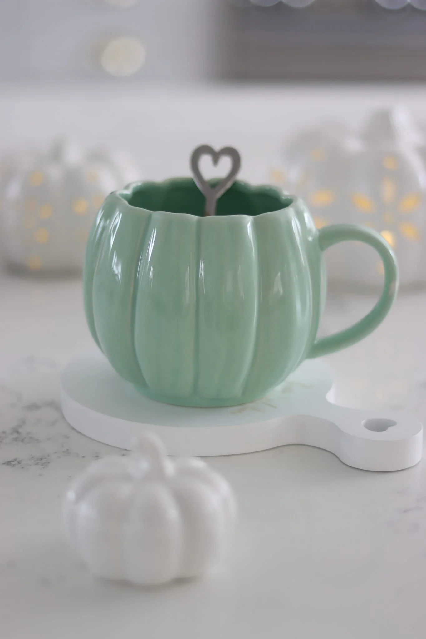 Large Pumpkin Mug - Green - Image 2