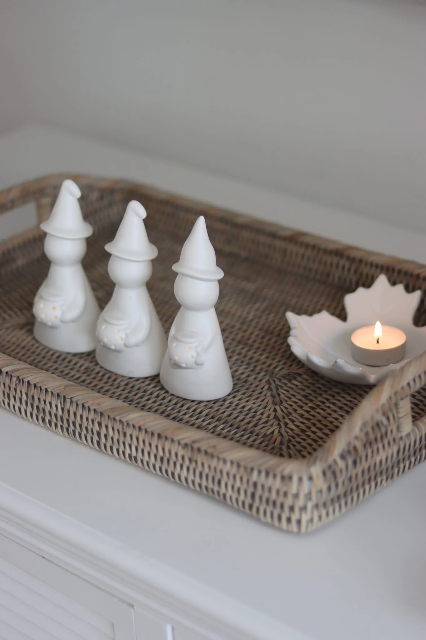 LED Ceramic Witches - Cauldron 3pc