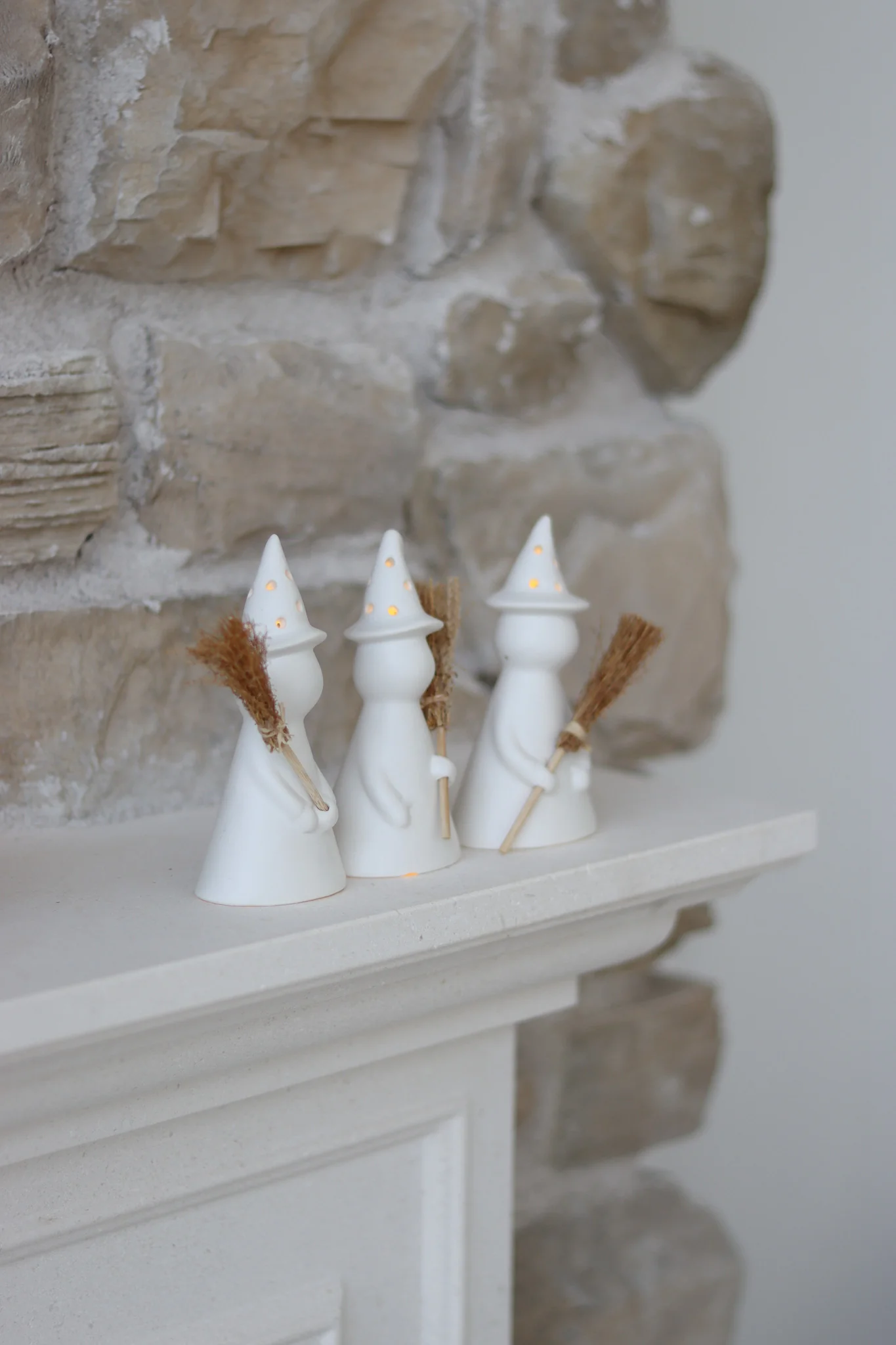 LED Ceramic Witches - Set of 3 - Image 2