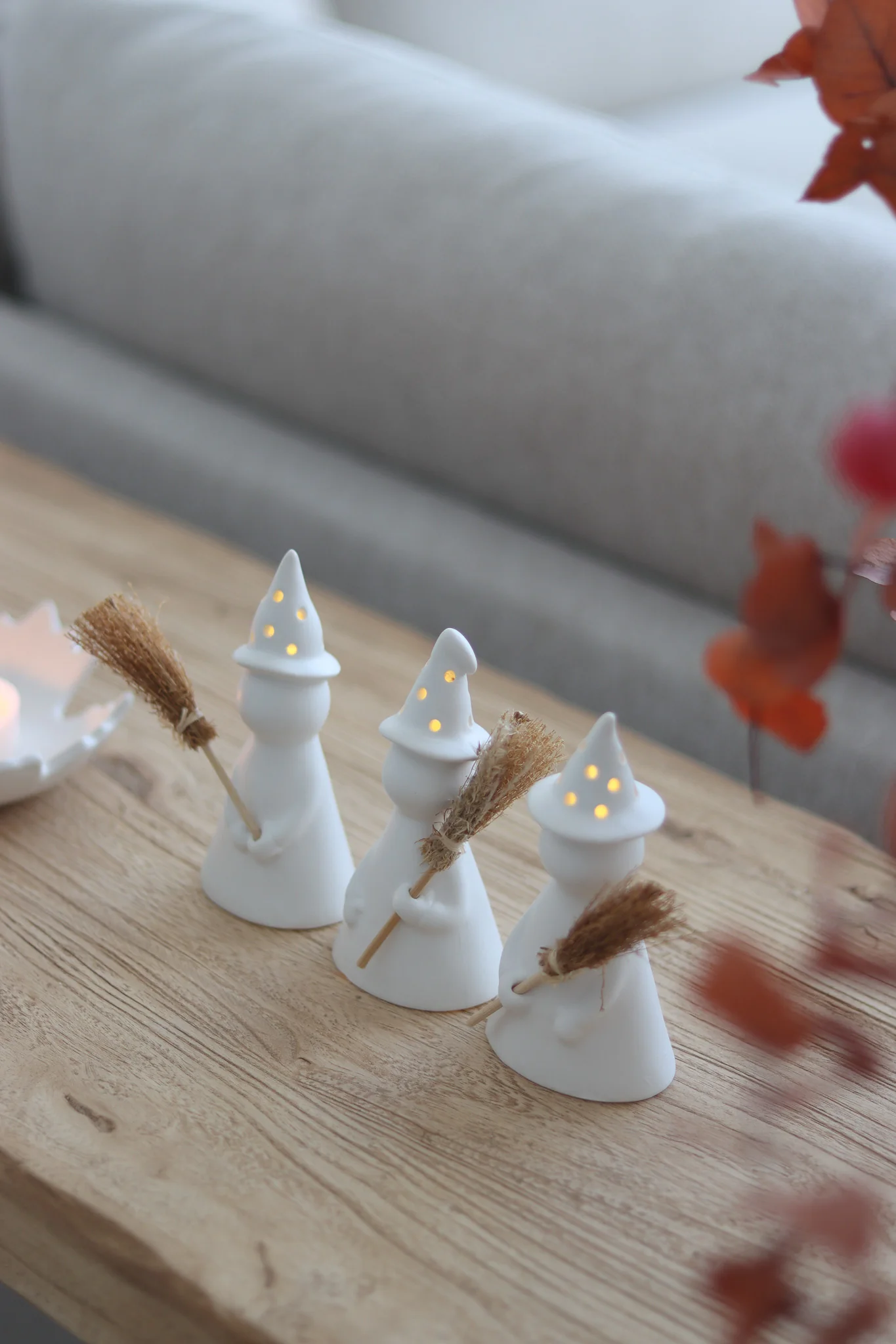 LED Ceramic Witches - Set of 3 - Image 3