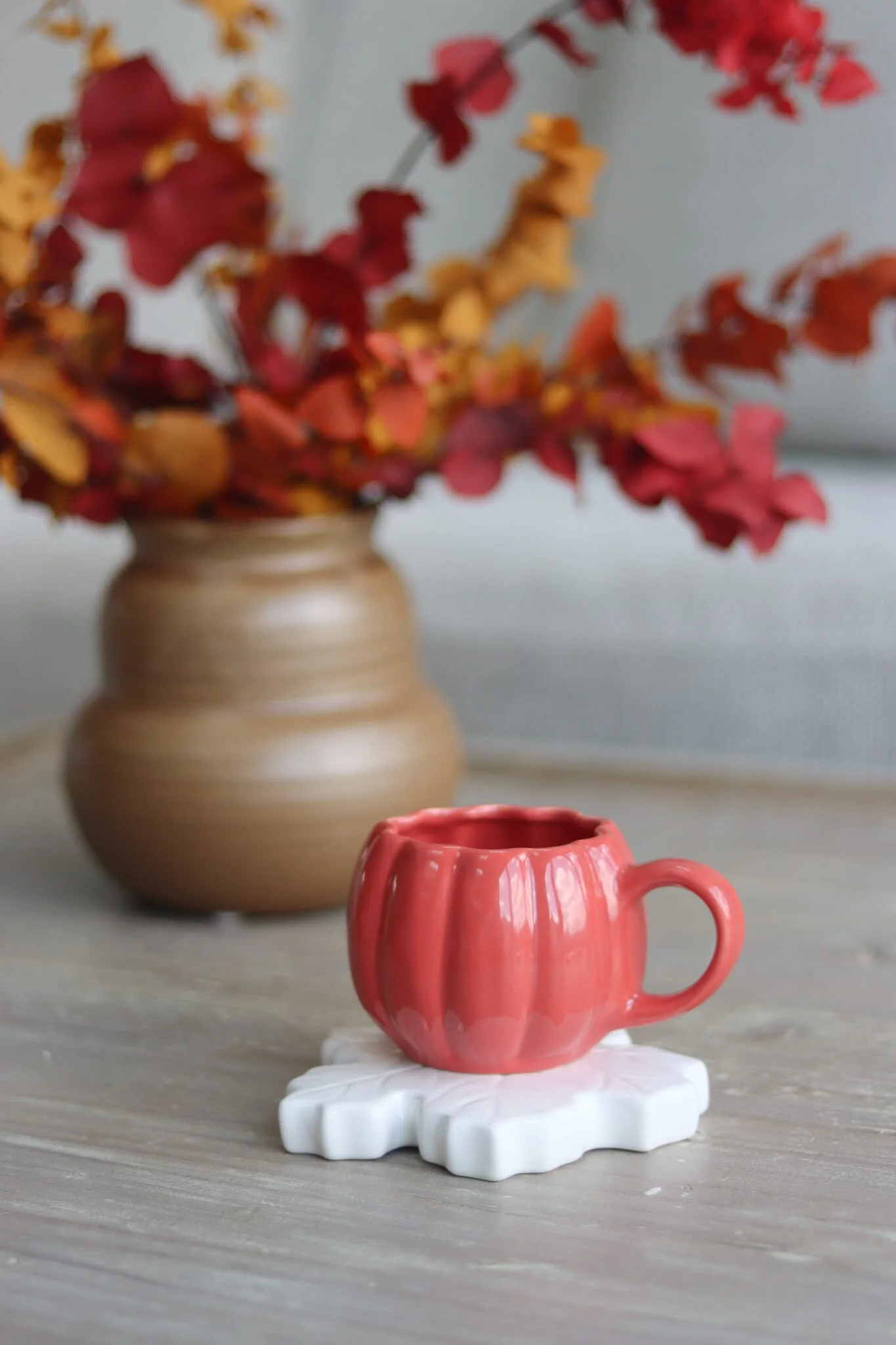 Mini Pumpkin Mug - Apricot