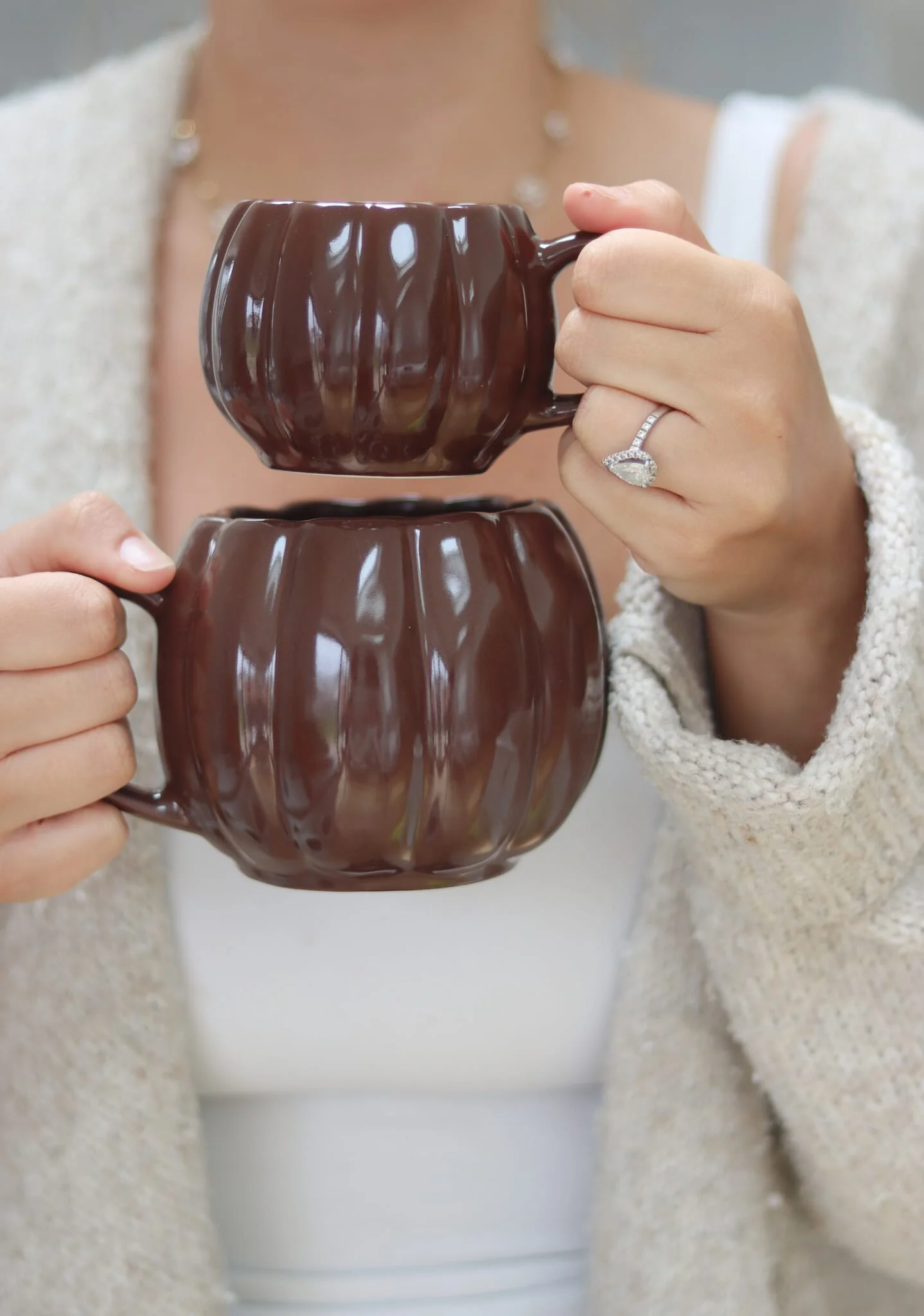 Mini Pumpkin Mug - Brown