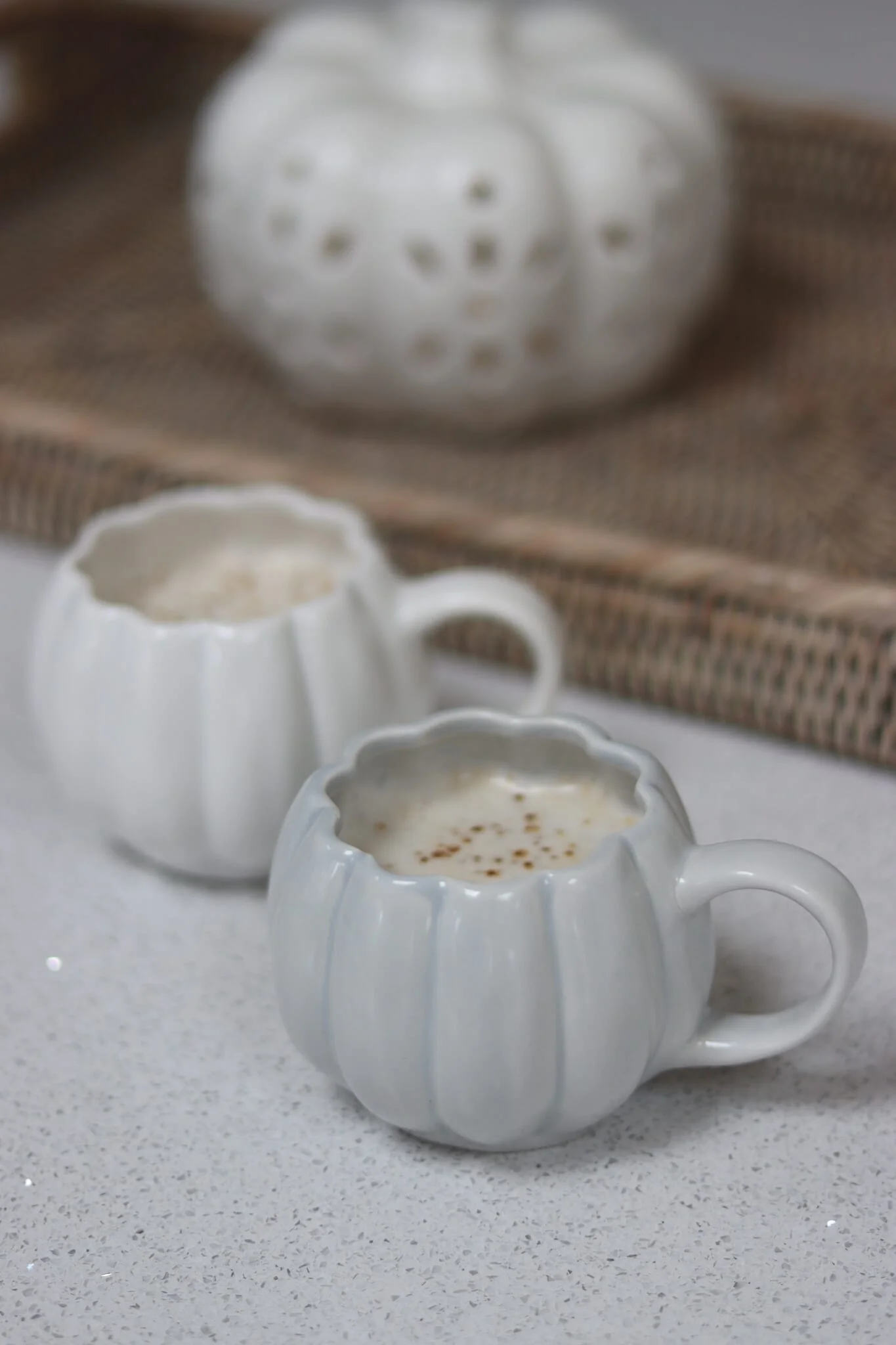 Mini Pumpkin Mug - Light Grey - Image 2