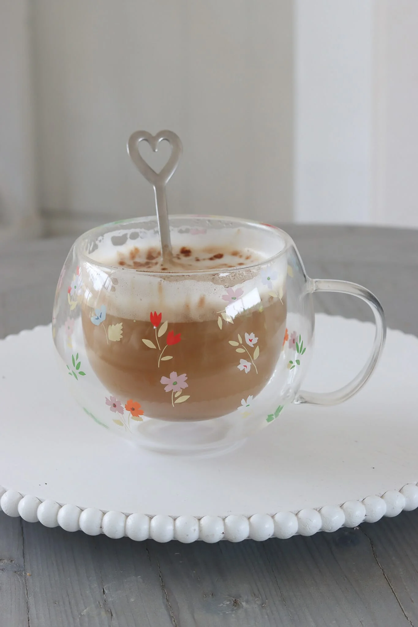 Round Double Wall Glass Mug - Summer - Image 4