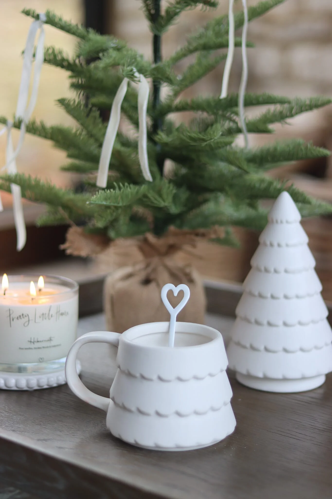 Christmas Mug - Scalloped Tree - Image 3