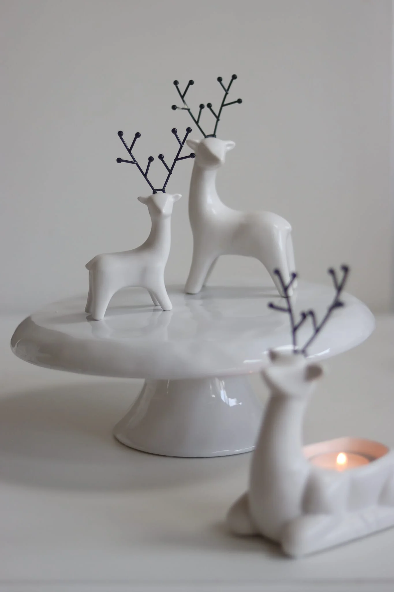 Set Of 2 Deers - Matt White - Image 2