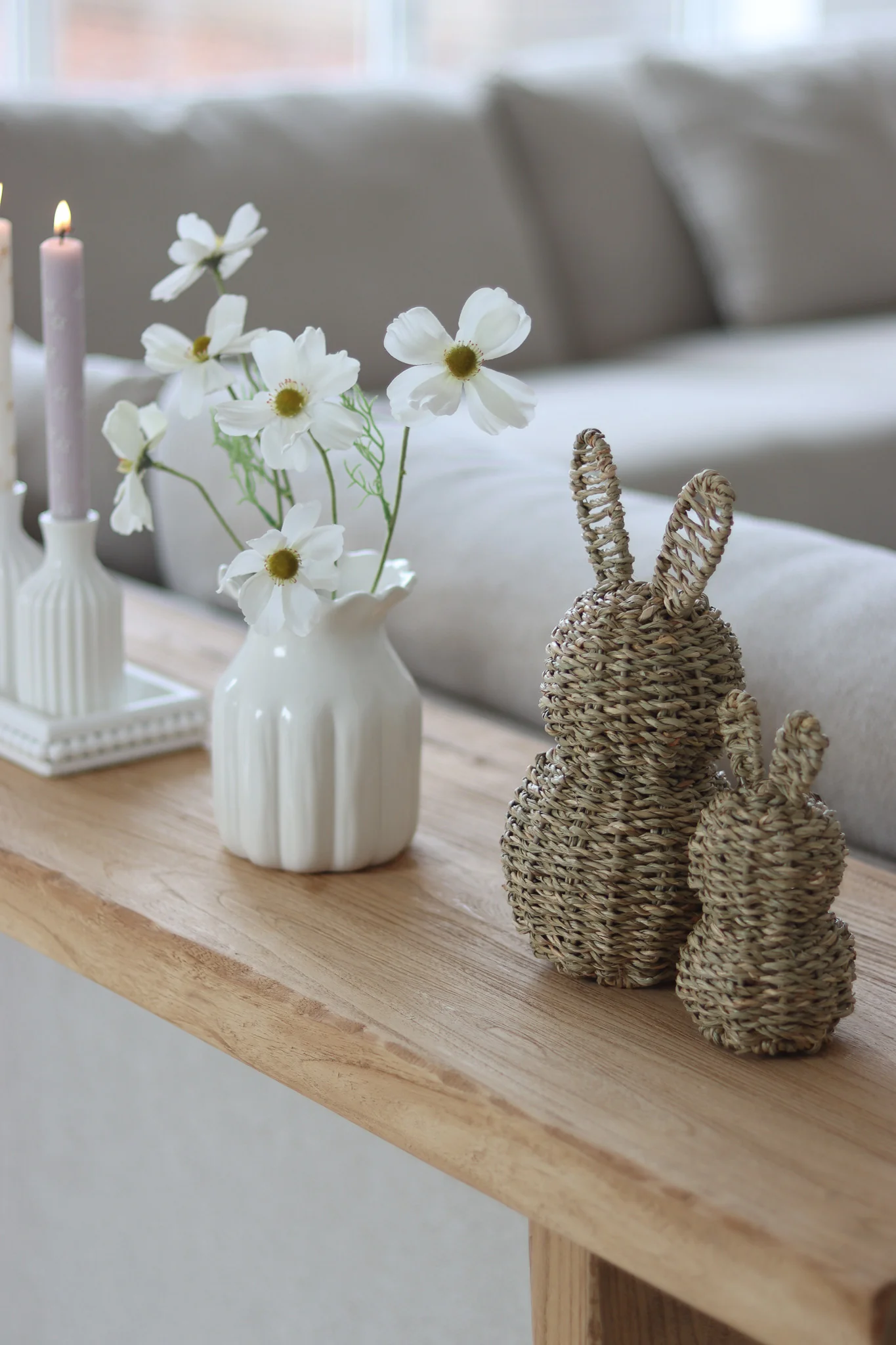 Set of 2 Seagrass Rabbits - Image 6
