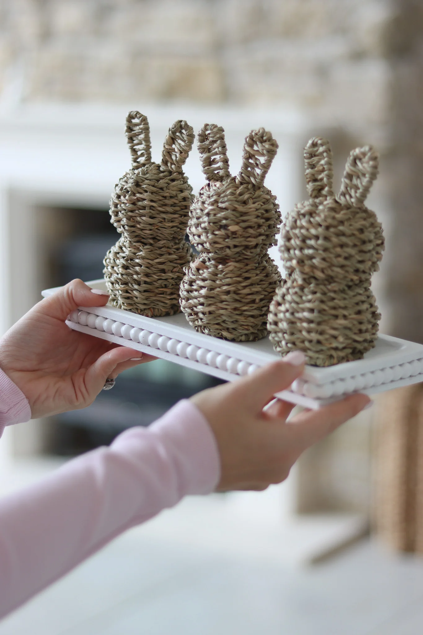 Set of 3 Seagrass Rabbits - Image 3