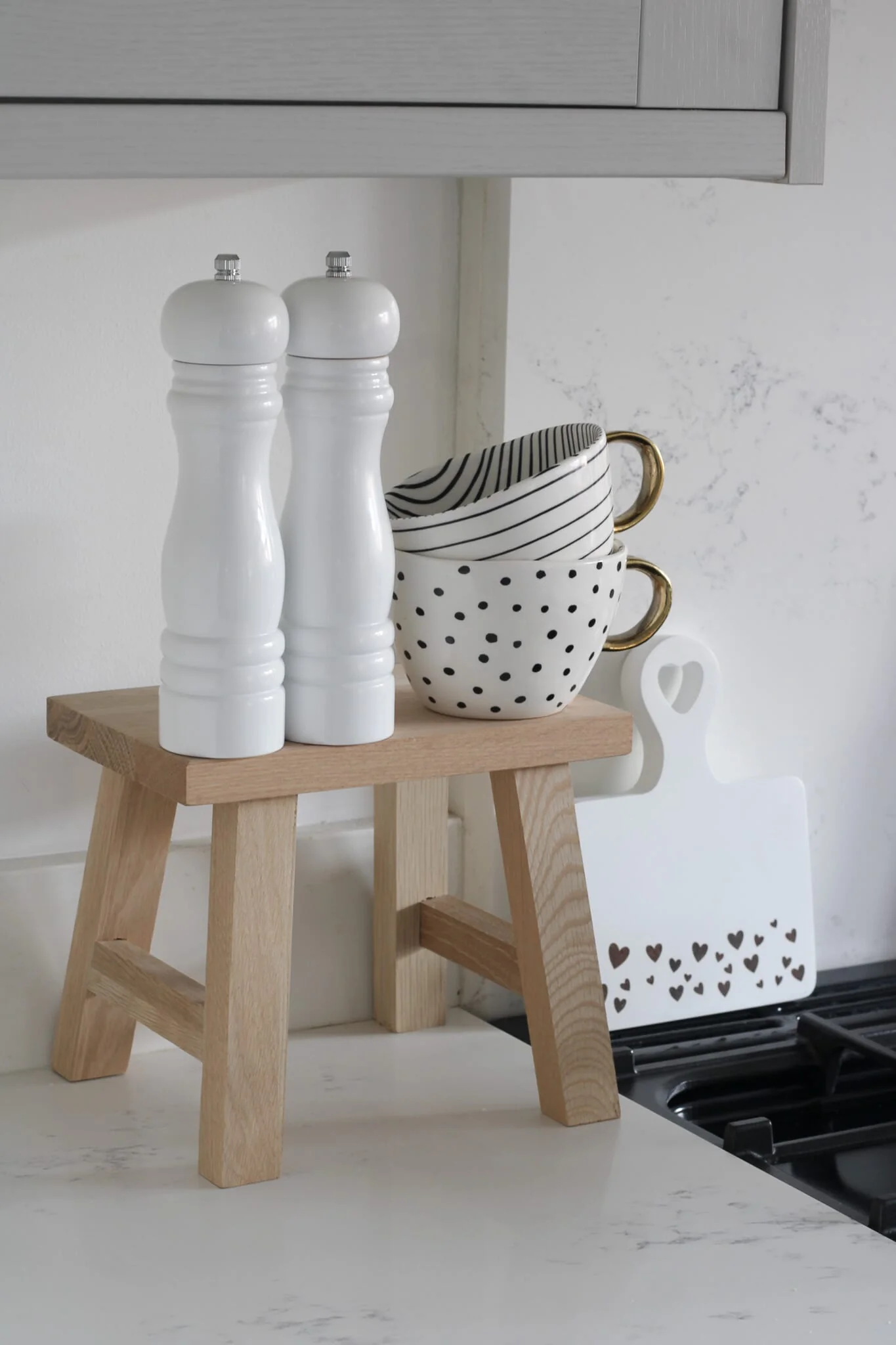 Solid Oak Stool - Worktop - Image 3