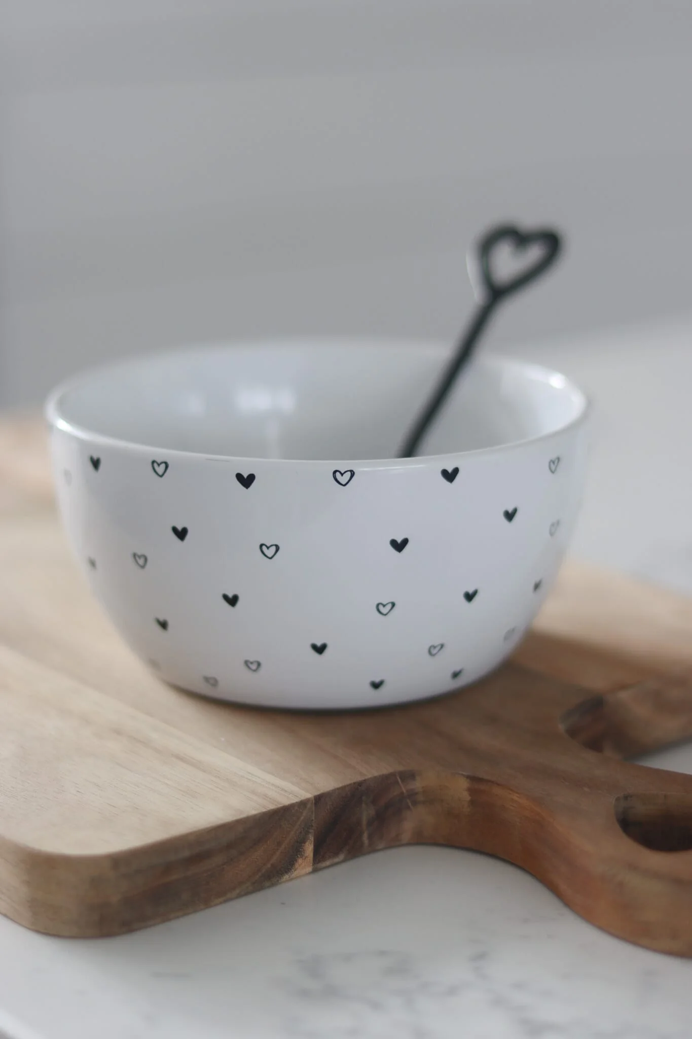 Ceramic Bowl - Multi Hearts Dots - Image 4