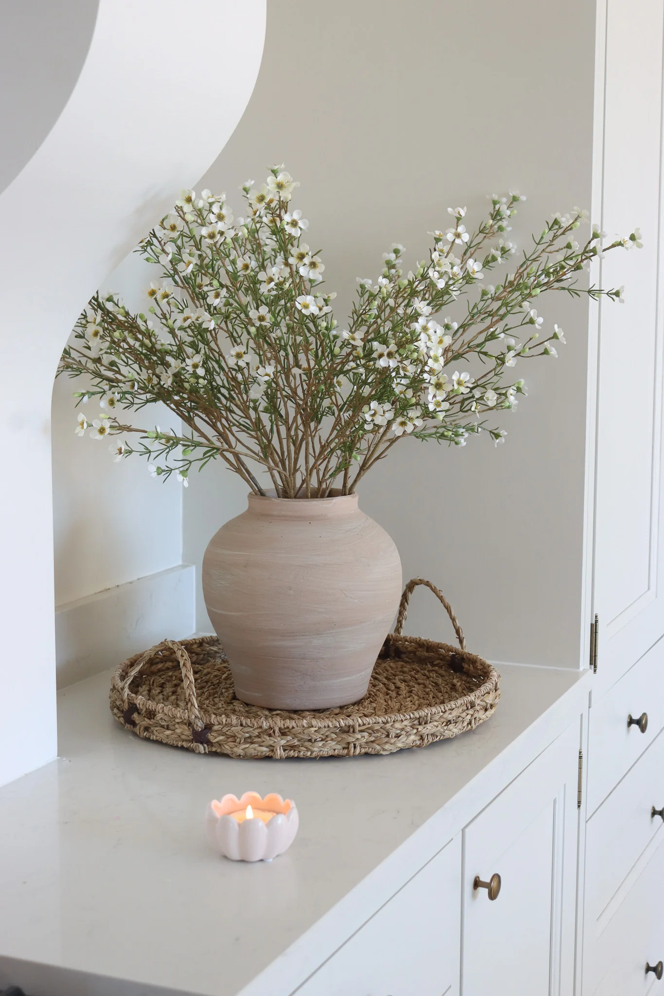 Terracotta Faux Flower Arrangement Bundle